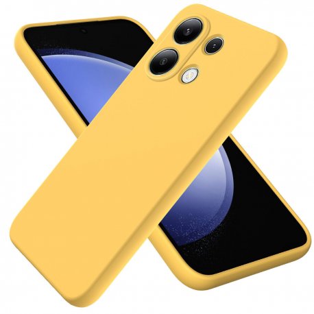 Xiaomi Redmi Note 13 Pro Silicone Case Full Camera Protection Yellow