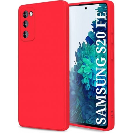 Samsung Galaxy S20 FE G781 Silicone Case Full Camera Protection Red