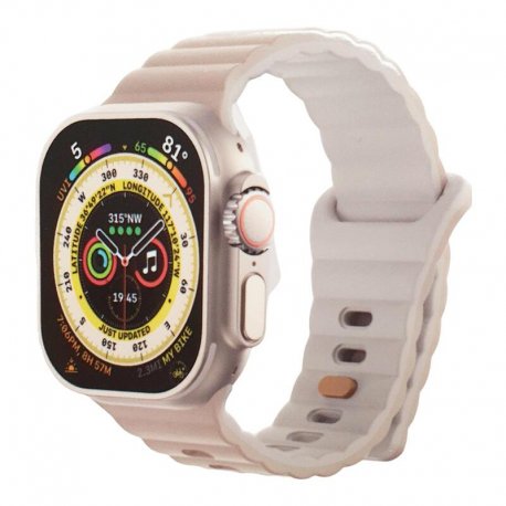 Gear4 for Apple Watch 42/44/45/49mm Sport Band Two Tone White Nude
