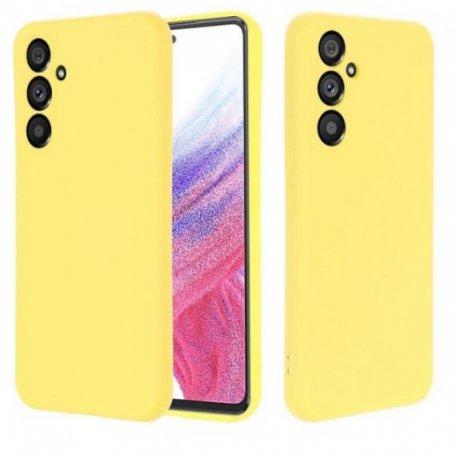 Samsung Galaxy A55 A556 5G Silicone Case Camera Protection Yellow
