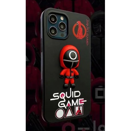 IPhone 13 Squid Game 3D Silicone Case Black