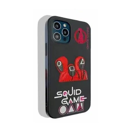 IPhone 13 Pro Squid Game 3D Silicone Case Black