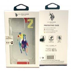 IPhone 14 Pro Max Us Polo Silicone Case Multicolor Transperant