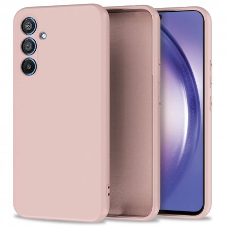 Samsung Galaxy A54 A546 5G Silky And Soft Touch Silicone Cover Camera Protection Sand Pink