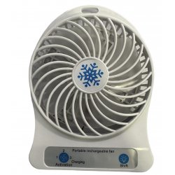 MBaccess Portable Mini Fan Rechargeable White