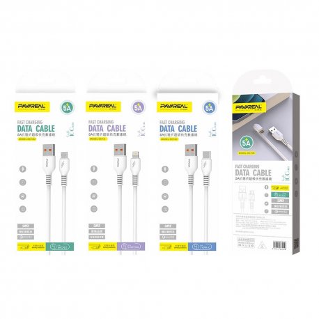 Pavareal PA-DC73I Cable USB To IPhone Lightning 5A 1M White