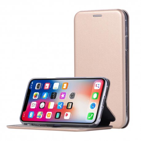 Xiaomi Redmi 13C/POCO C65 Hard Magnet Book Case RoseGold