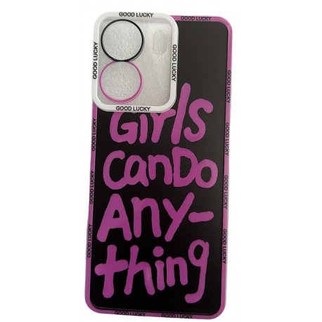 Xiaomi Redmi 13C/POCO C65 Electroplated Case Girls Can Do Anything