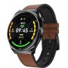 Samsung/Xiaomi/Huawei Watch Silicone Wrist Belt 22mm Leather Skin Brown