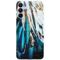 Samsung Galaxy A55 5G A556 Gold Glam Case Feathers