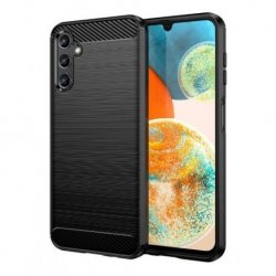 Samsung Galaxy A05S Case Carbon Fiber Design TPU Flexible Soft Black