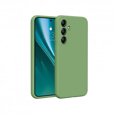 Samsung Galaxy A55 5G A556 Silicone Case Full Camera Protection Green