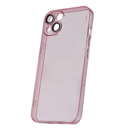 Samsung Galaxy A55 5G A556 Silicone Case Full Camera Protection Transperant Pink
