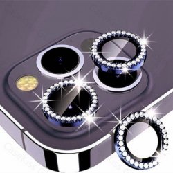 IPhone 13 Pro/13 Pro Max Ring Camera Protective Tempered Glass Glitter Black