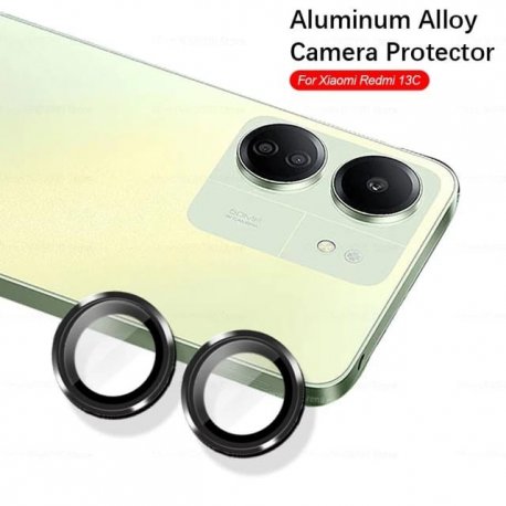 Xiaomi Redmi 13C/Poco C65 Ring Camera Protective Tempered Glass Black
