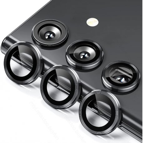 Samsung Galaxy A55 5G A556 Ring Camera Protective Tempered Glass Black