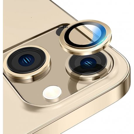 IPhone 14/14 Plus Ring Camera Protective Tempered Glass Gold