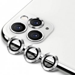 IPhone 15 Pro/15 Pro Max Ring Camera Protective Tempered Glass Silver