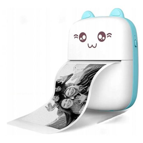 MBaccss PR1 Mini Pocket Printer With 5 pcs. Of Thermal Paper Blue