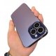 IPhone 12 Pro Max Electroplated Matte Acrylic Tempered Glass Case Purple