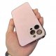 IPhone 14 Pro Electroplated Matte Acrylic Tempered Glass Case Pink