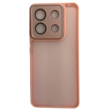 Xiaomi Redmi Note 13 Pro 5G/Poco X6 Hybrid Semihard Case Full Camera Protection Transperant Pink