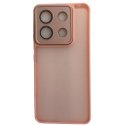Xiaomi Redmi Note 13 Pro 5G/Poco X6 Hybrid Semihard Case Full Camera Protection Transperant Pink