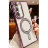 Samsung Galaxy A55 A556 5G Luxury Diamond MagSafe Case Purple