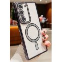 Samsung Galaxy A55 A556 5G Luxury Diamond MagSafe Case Black