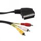 MBaccess Cable Scart To 3 Rca 1,0M Black
