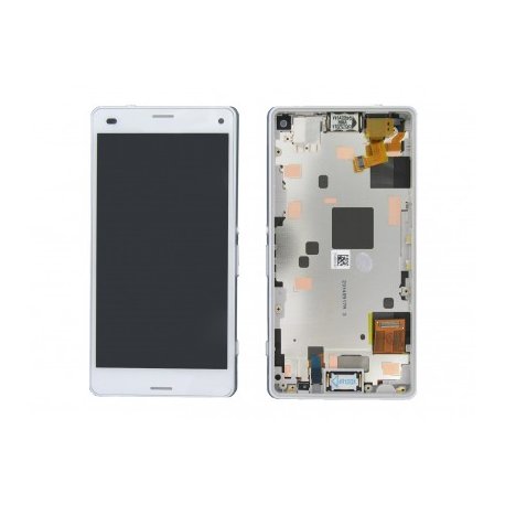 Sony Xperia Z3 Compact Lcd+Touch with Frame white