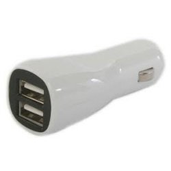 MBaccess Car Charger Fast Charger White Dual Port