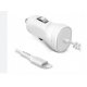 MBaccess Car Charger Lightning Cable White