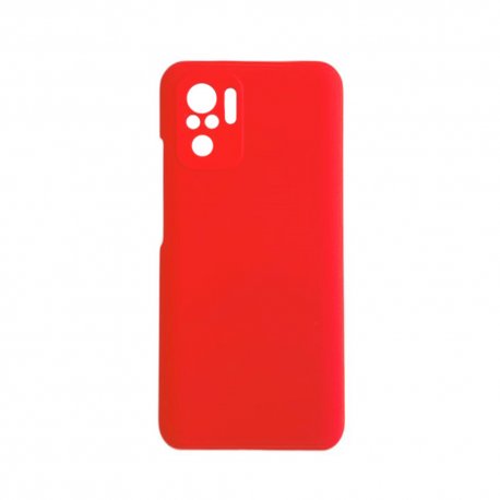 Xiaomi Redmi Note 10 4G Silicone Case Full Camera Protection Red