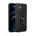 IPhone 12/12 Pro Finger Ring Kickstand Armor Black
