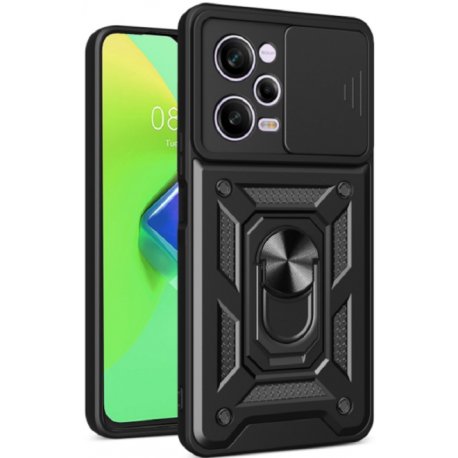 Xiaomi Redmi Note 12 Pro 5G Finger Ring Kickstand Armor Black