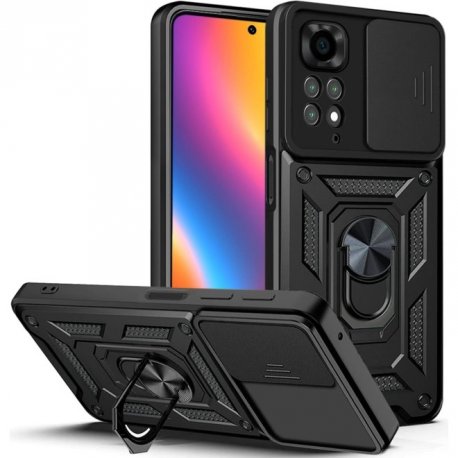 Xiaomi Redmi Note 12 Pro 4G Finger Ring Kickstand Armor Black