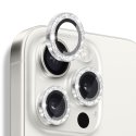 IPhone 16 Pro Max/16 Pro Ring Camera Protective Tempered Glass Glitter Silver