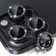 IPhone 16 Pro Max/16 Pro Ring Camera Protective Tempered Glass Glitter Black