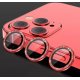 IPhone 16 Pro/16 Pro Max Ring Camera Protective Tempered Glass Glitter Red