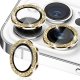 IPhone 16 Pro/16 Pro Max Ring Camera Protective Tempered Glass Glitter Gold