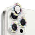 IPhone 16 Pro/16 Pro Max Ring Camera Protective Tempered Glass Glitter Multicolor