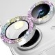 IPhone 16/16 Plus Ring Camera Protective Tempered Glass Glitter Multicolor
