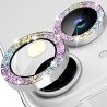 IPhone 16/16 Plus Ring Camera Protective Tempered Glass Glitter Multicolor
