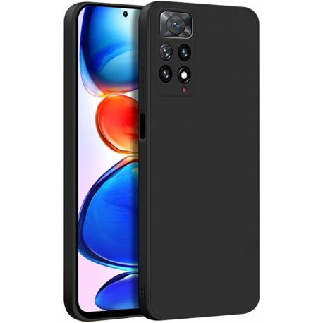 Xiaomi Redmi Note 11 Pro Plus Silky And Soft Touch Silicone Cover Camera Protection Black