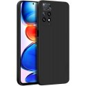 Xiaomi Redmi Note 11 Pro Plus Silky And Soft Touch Silicone Cover Camera Protection Black
