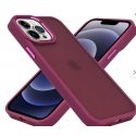 IPhone 16 Pro Max Ultra Hybrid Matte Back Cover Case Burgundy