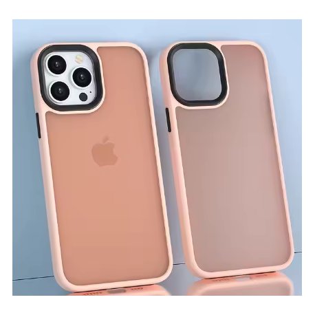 IPhone 16 Ultra Hybrid Matte Back Cover Case Pink