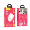 Hoco N21 Travel Charger USB A+Type C+Cable Type C to Lightning PD QC3.0 3A 30W White