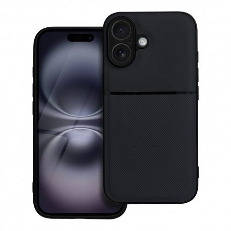 IPhone 16 Silicone Noble Case Full Camera Protection Black
